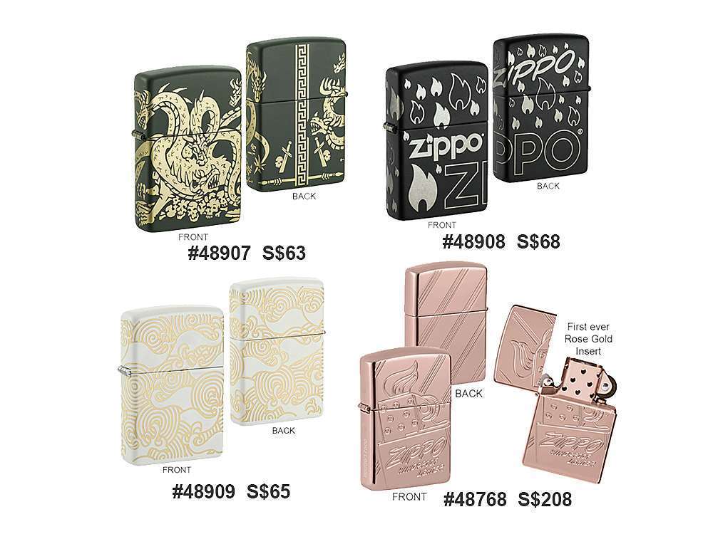 12 Zippo 48907 48908 48909 48768