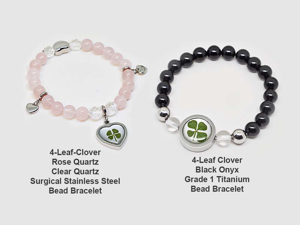 4 Cloverpanel 4 Leaf Bead Bracelets